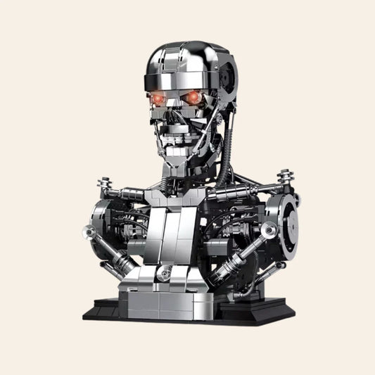 NEW Terminator T-800 Endoskeleton Skull Head Building Blocks Set Adults MOC