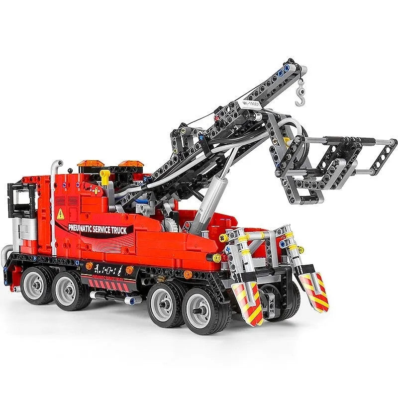 Tech RC APP Pneumatic City Service Truck Bricks Toy 19001