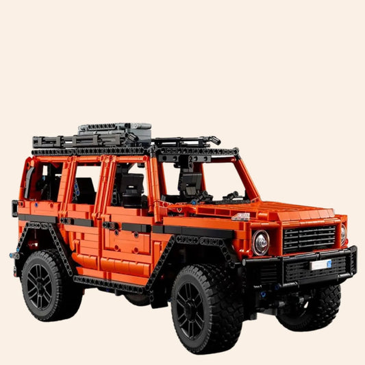 NEW Orange SUV Off-Road Building Blocks Technic Set Model Adults MOC 4x4 Truck