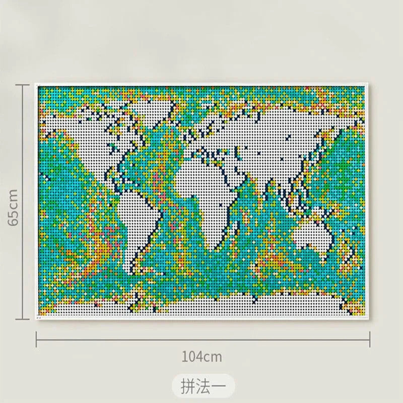 MOC Expert World Map Large Globe Bricks Toys 99007
