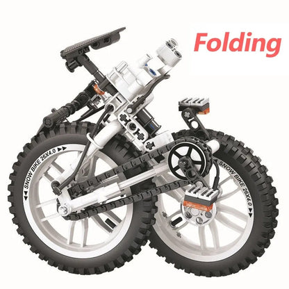 City Ideas Folding Mountain Bicycle Bike Bricks Toys