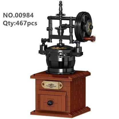 MOC Vintage Coffee Machine MINI Bricks Toy 00984