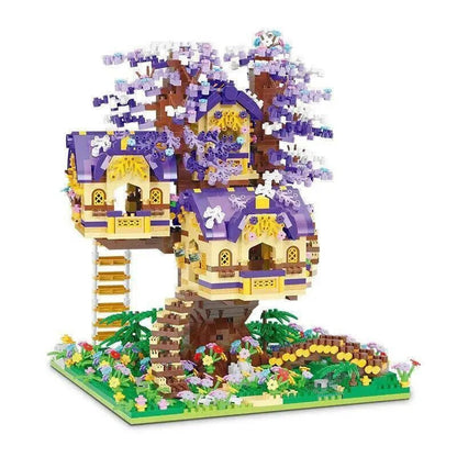 MOC Idea Experts MINI Bricks Elf Tree House Toys Kids