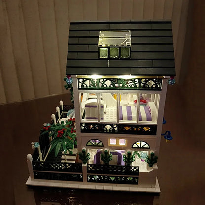 MOC Street Expert City Romantic House Bricks Toy