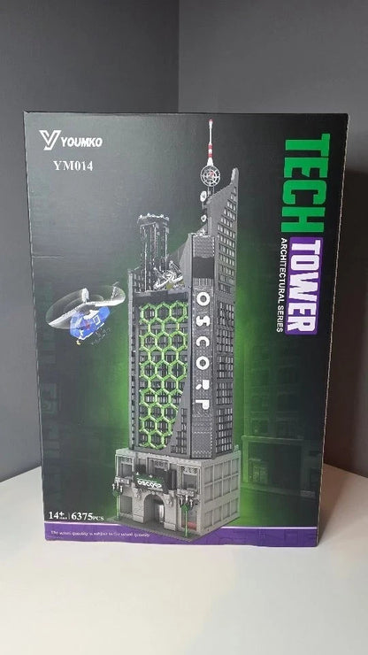 NEW 6375 PCS Marvel Amazing Spiderman Oscorp Tower Building Blocks Set