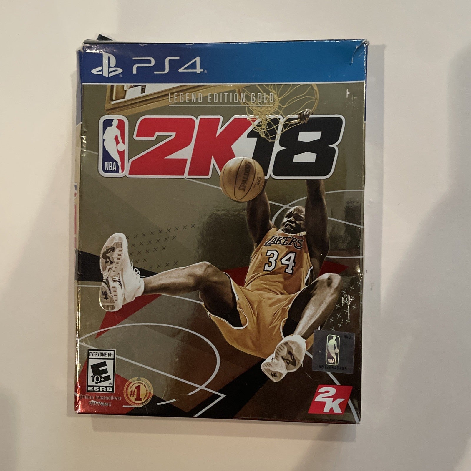 NBA 2K18 Legend Edition Gold ( PS4 PlayStation 4)  - CASE AND BOX ONLY NO GAME
