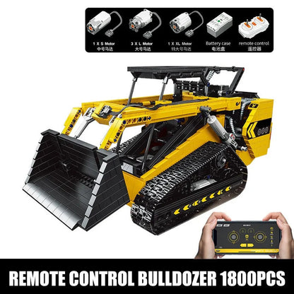 MOC APP Motorized RC Skid Steer Loader Truck Bricks Toy