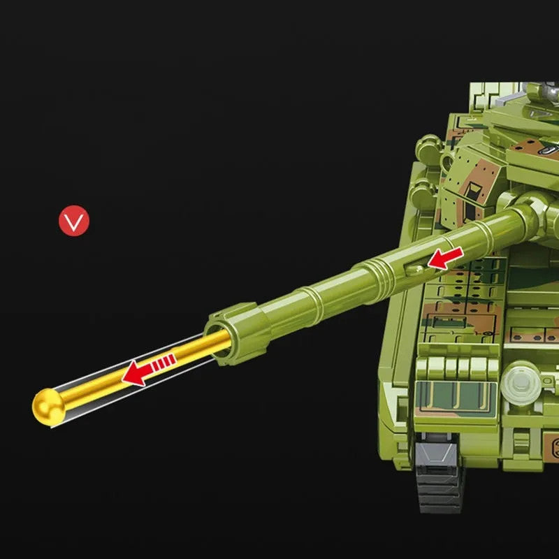 MOC Military WW2 TYPE 96 Main Battle Tank Bricks Toys