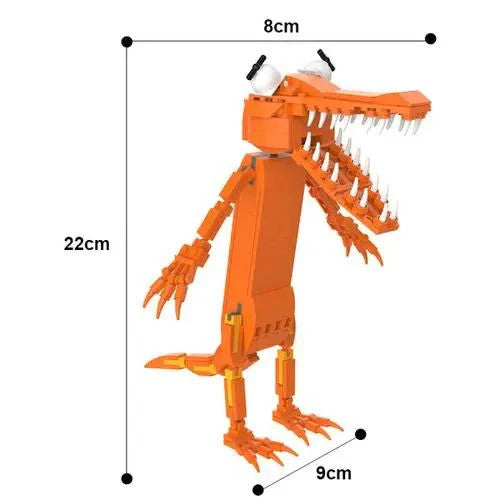 NEW 338PCS Rainbow Friends Orange Monster Building Blocks Figure