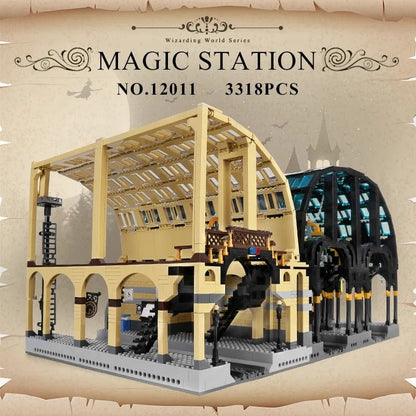 City Creator Expert Magic Train Station Bricks Toy 12011