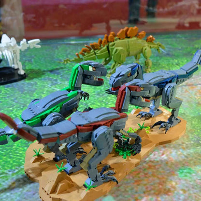MOC Dinosaur World Velociraptor Bricks Toys 611003