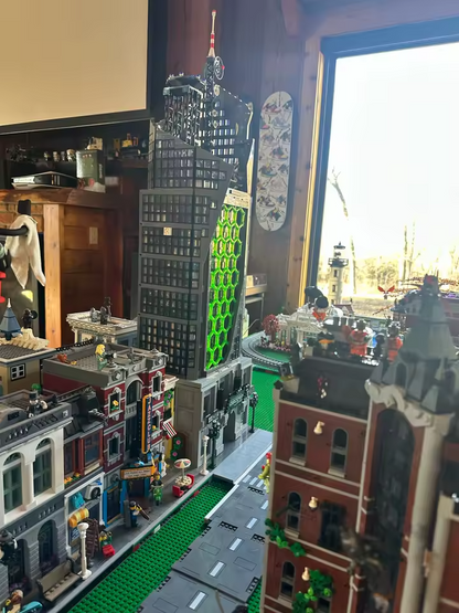 NEW 6375 PCS Marvel Amazing Spiderman Oscorp Tower Building Blocks Set