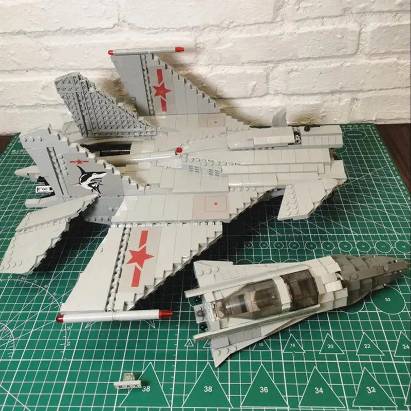 Military Aircraft J-15 Flying Shark Fighter Jet Bricks Toy