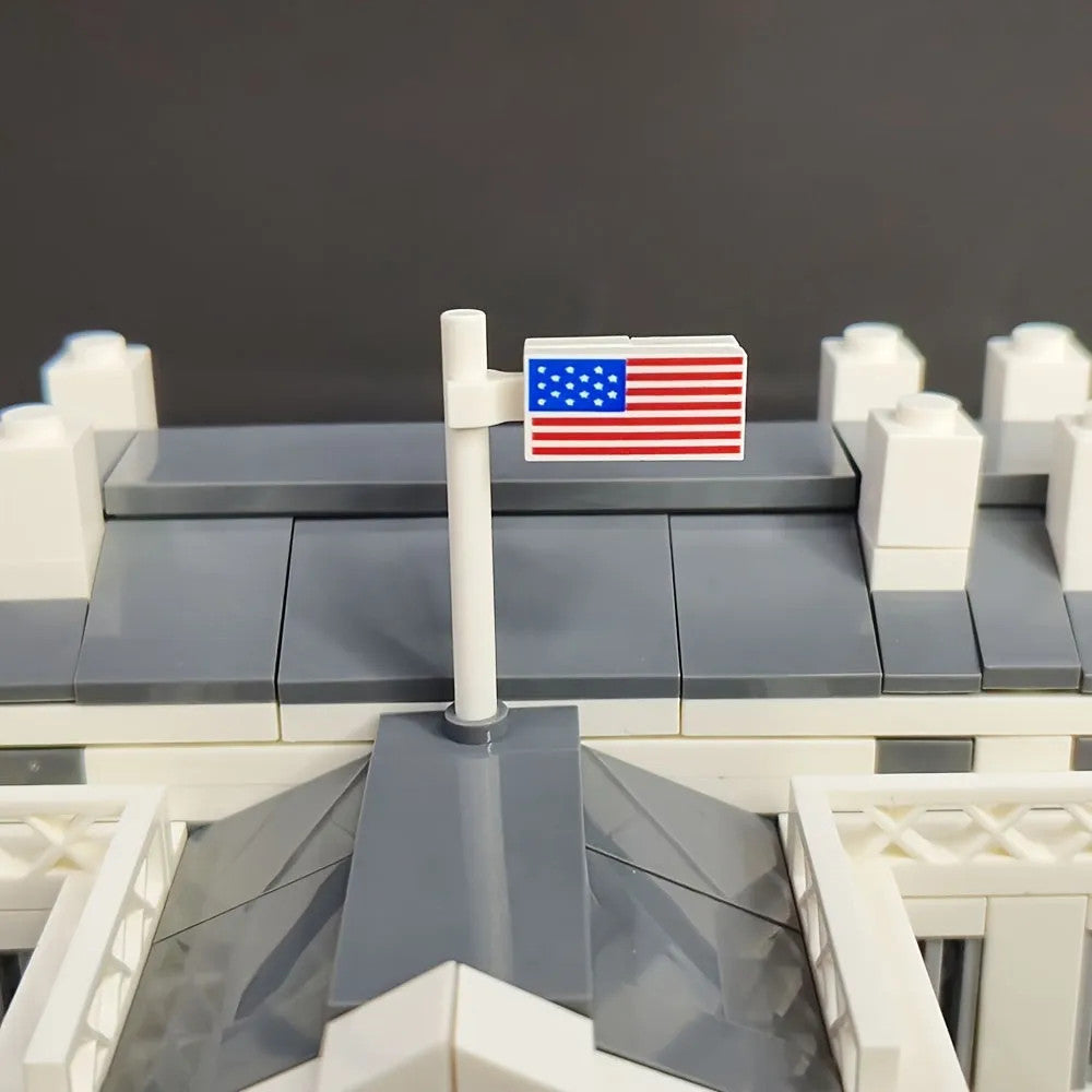 MOC Architecture 7018 White House Bricks Skyline Kids Toys