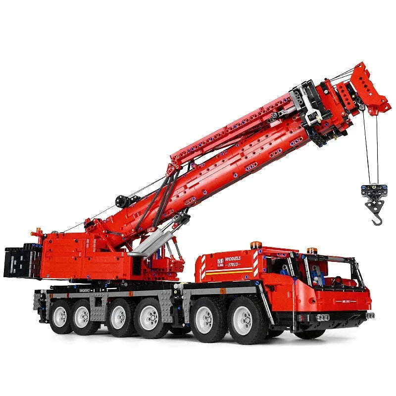Tech MOC RC Heavy GMK Mobile Crane Truck Bricks Toy 17013