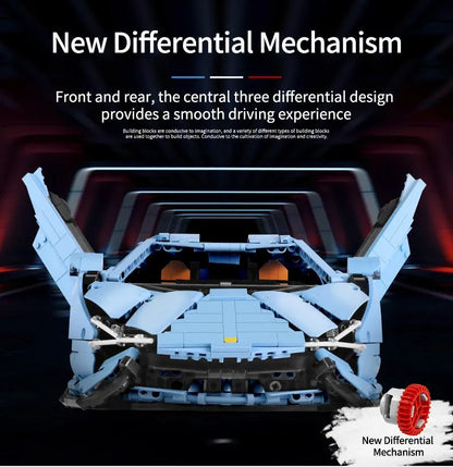 MOC 13056 APP RC Racing Car Lamborghini Hyper Bricks Toy