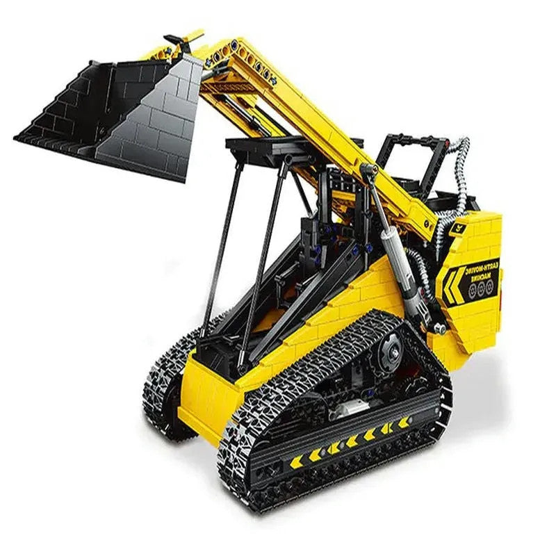 MOC APP Motorized RC Skid Steer Loader Truck Bricks Toy