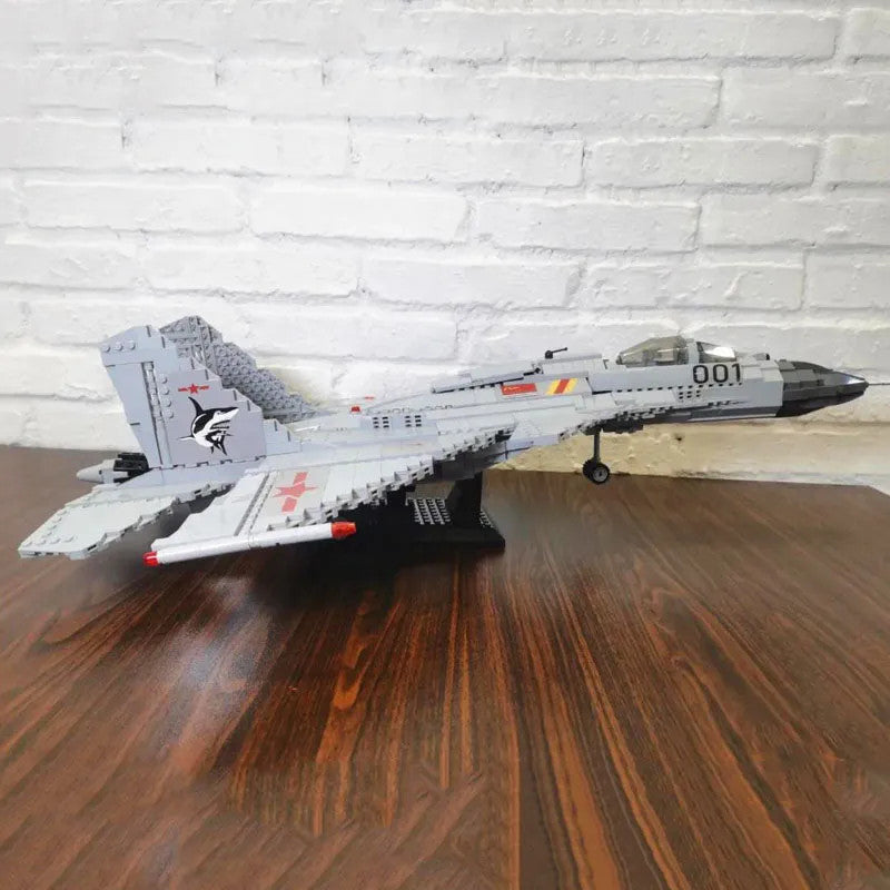 Military Aircraft J-15 Flying Shark Fighter Jet Bricks Toy