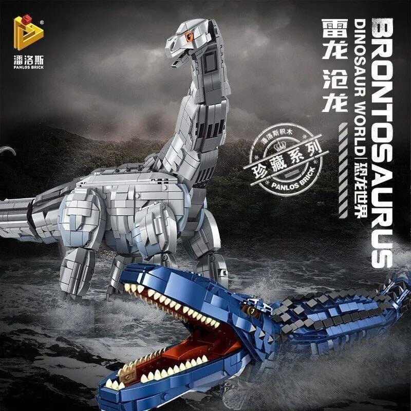 MOC Dinosaur World Brontosaurus Mech Bricks Toys 611006
