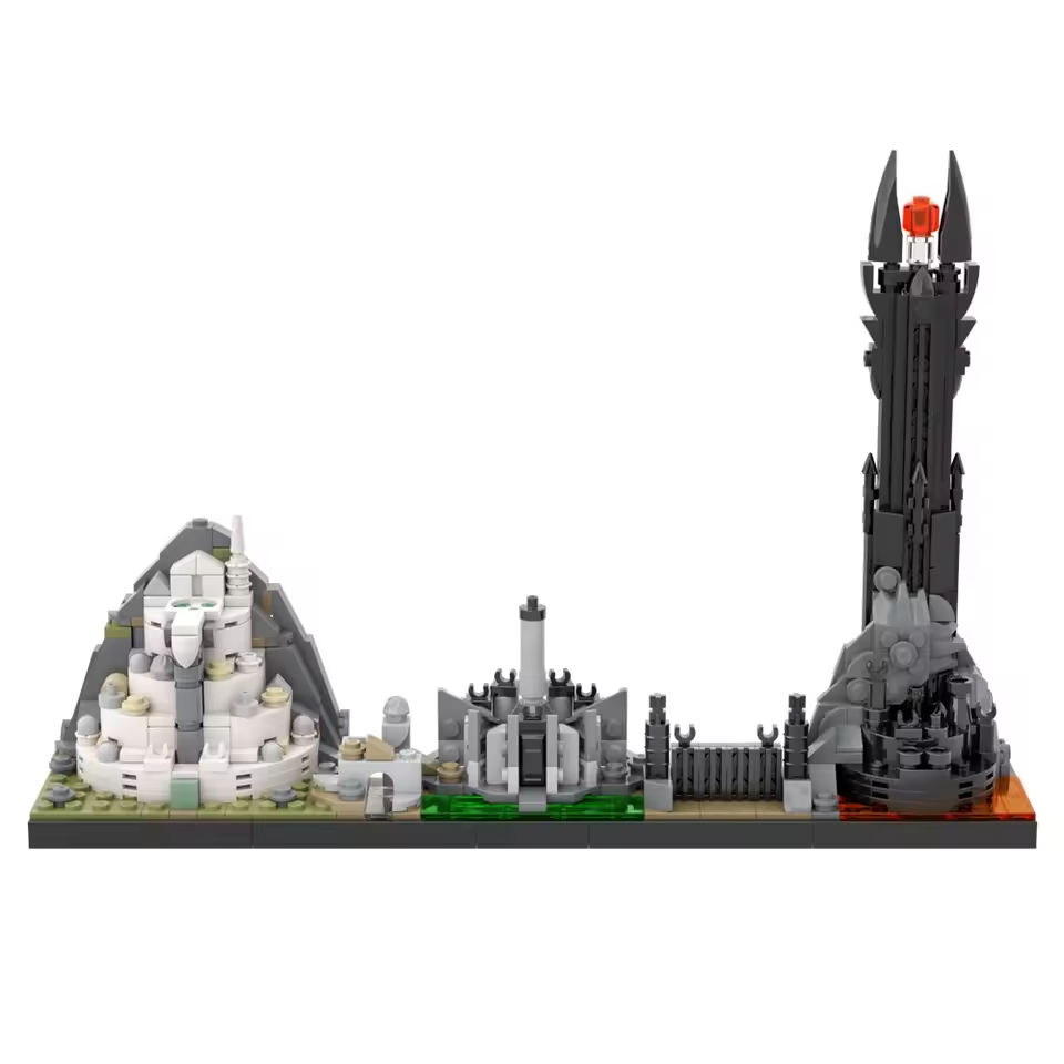 NEW Custom LOTR Minas Tirith Barad-dûr Morgul Skyline MOC Building Set