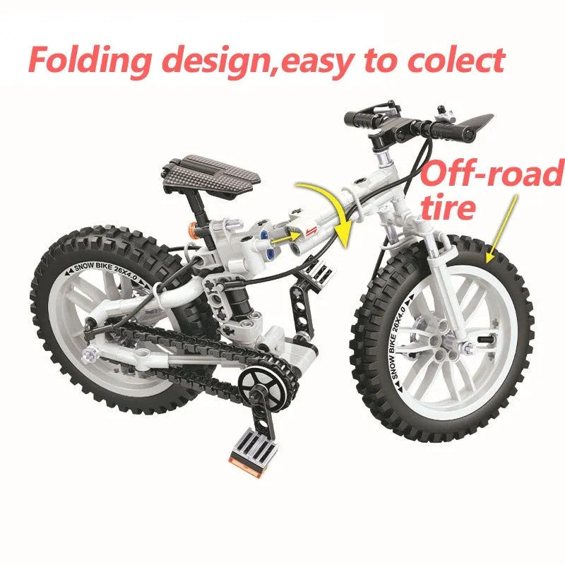 City Ideas Folding Mountain Bicycle Bike Bricks Toys