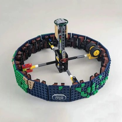 MOC Creator Expert Earth Globe World Map Bricks Toys 95335