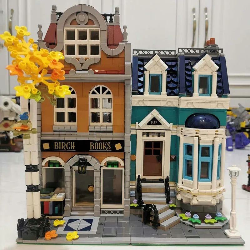 Expert MOC 10201 Creator City Book Store Shop Bricks Toy