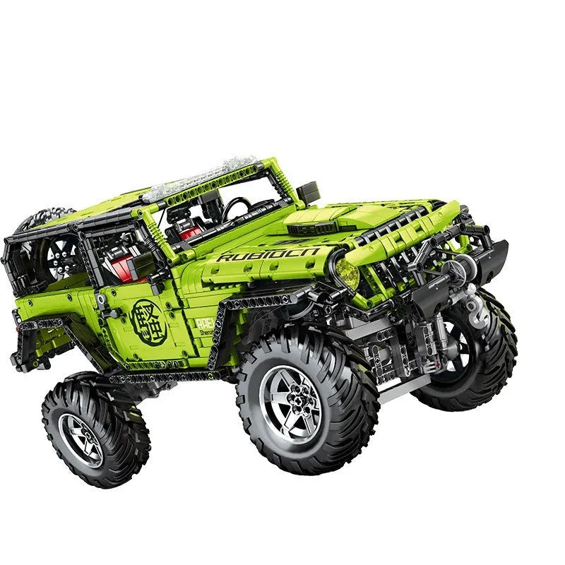 MOC Motorized RC Off-Road Wrangler Rubicon Bricks Toy