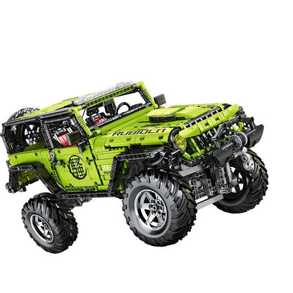 MOC Motorized RC Off-Road Wrangler Rubicon Bricks Toy