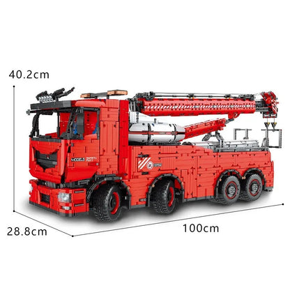 MOC 19008 Tech RC Heavy Rescue Tow Truck Bricks Toy