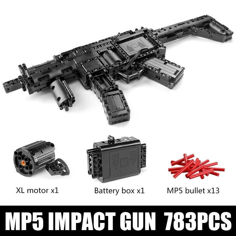 MOC 14001 Military Motorized MP5 SMG Gun Bricks Toy