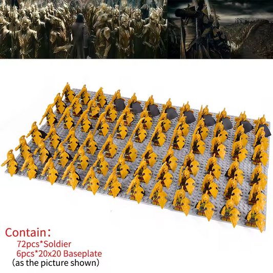 NEW Lot 72 Custom Lord of the Rings Hobbit Elf Army Soldier Minifigures