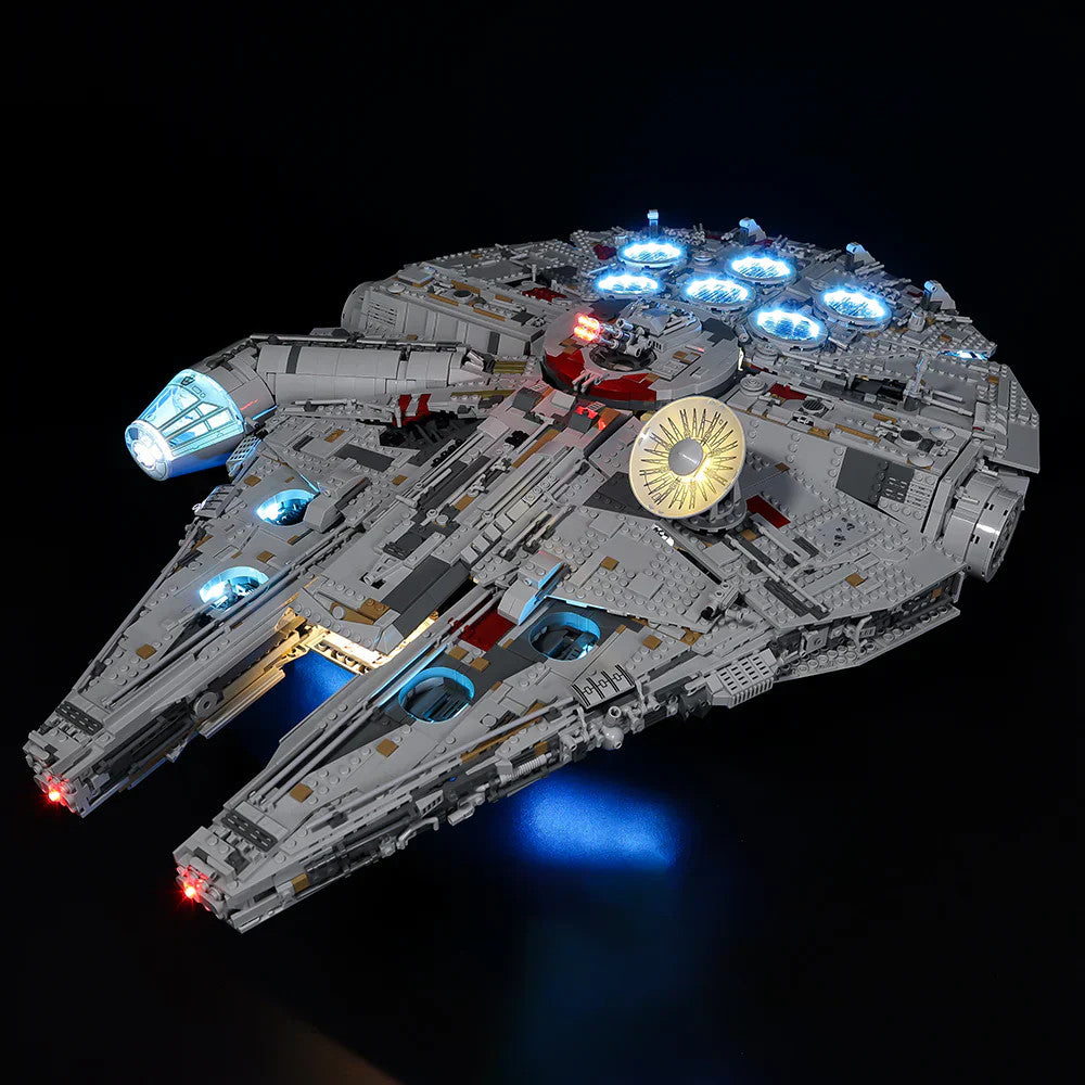 NEW Falcon Ship Light Kit ONLY LED Building Blocks Model Adults MOC Lighting