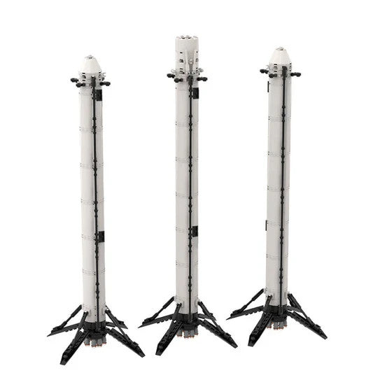 NEW 713PCS SpaceX Falcon Heavy Saturn V Scale Building Blocks Set
