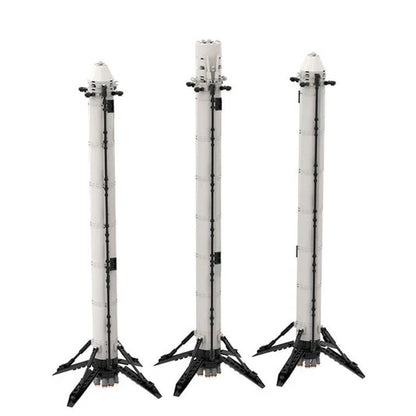 NEW 713PCS SpaceX Falcon Heavy Saturn V Scale Building Blocks Set