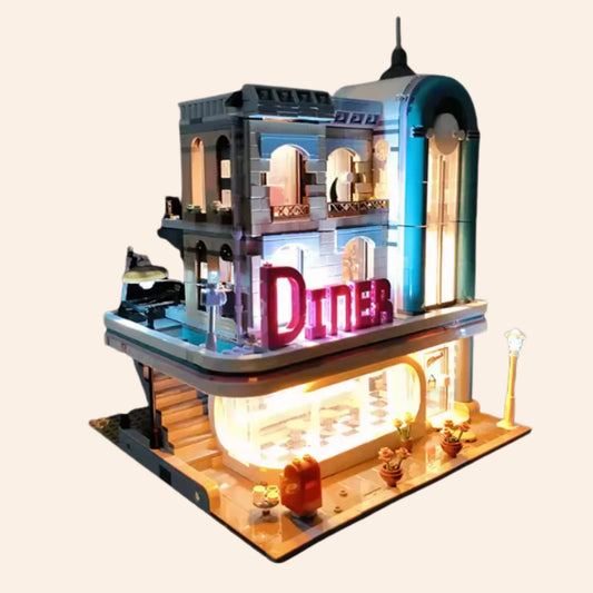 NEW Diner Light Kit ONLY LED for Building Blocks Model Adults MOC Lighting Set