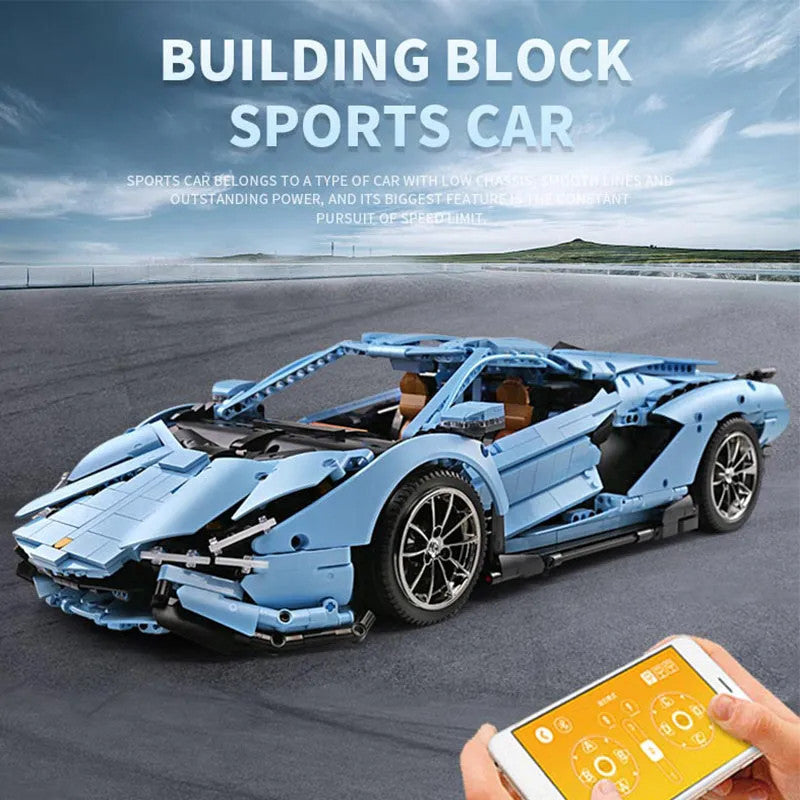 MOC 13056 APP RC Racing Car Lamborghini Hyper Bricks Toy