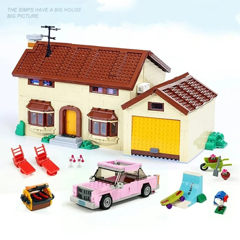 MOC Movie Creator The Simpsons House Bricks Toys