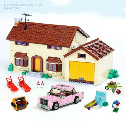 MOC Movie Creator The Simpsons House Bricks Toys