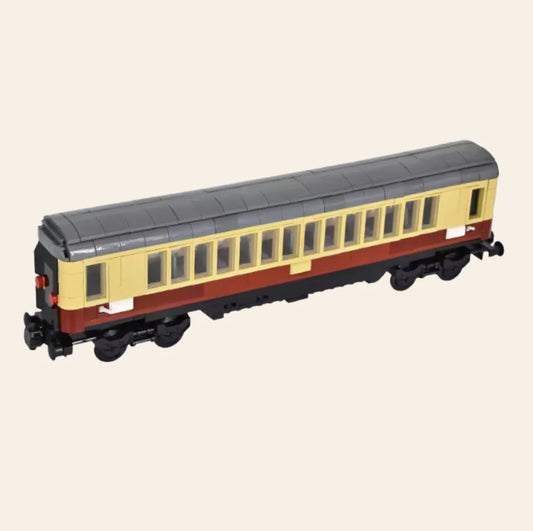 NEW Passenger Train Carriage Building Blocks Set Model Adults MOC Railway City