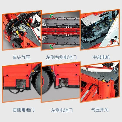 MOC 19008 Tech RC Heavy Rescue Tow Truck Bricks Toy