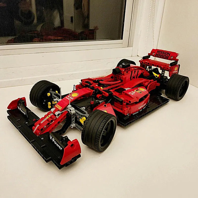 MOC Tech Red F1 Alternate Racing Car Bricks Toy 023005