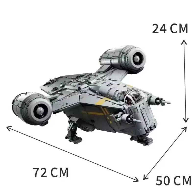 NEW 6187 PCS Mandalorian Razor's Crest Spaceship Building Block Set Unbranded