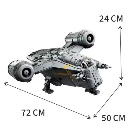 NEW 6187 PCS Mandalorian Razor's Crest Spaceship Building Block Set Unbranded