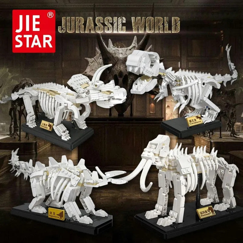MOC Creative Idea Dinosaur World Stegosaurus Fossil Bricks Toy