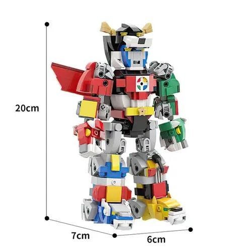 NEW 716PCS Voltron Robot Mecha Building Blocks Display Set