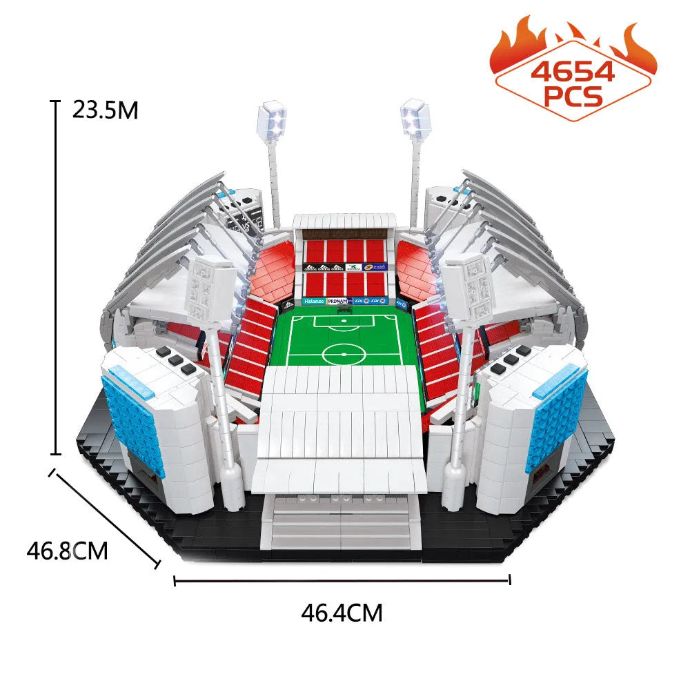 City Creator Expert MOC Soccer Football Stadium Bricks Toy