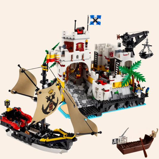 NEW Eldorado Pirate Fortress Building Blocks Set 2509 pcs 8 FIGS Adults