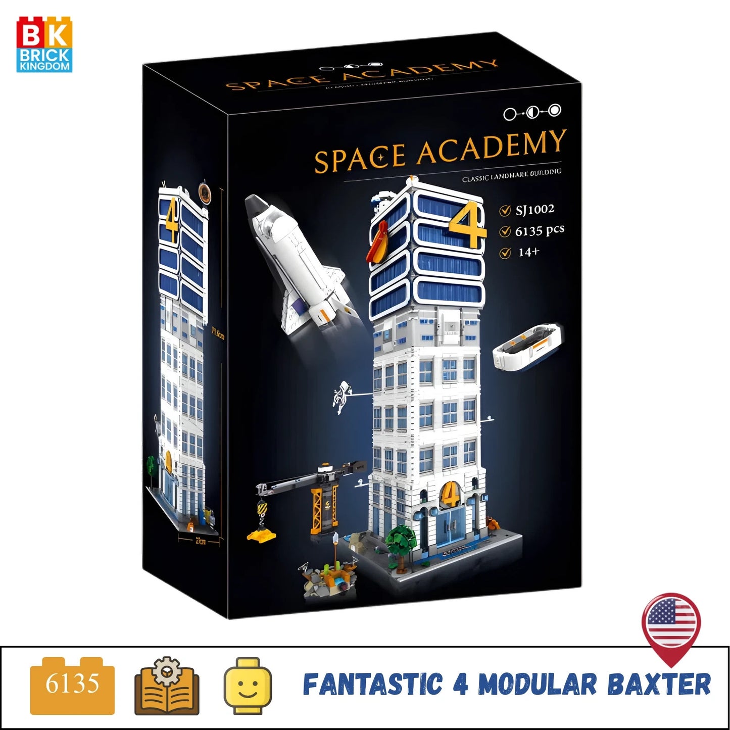 NEW IN BOX Fantastic 4 Modular Building 6135PCS Superhero Modular Building Set
