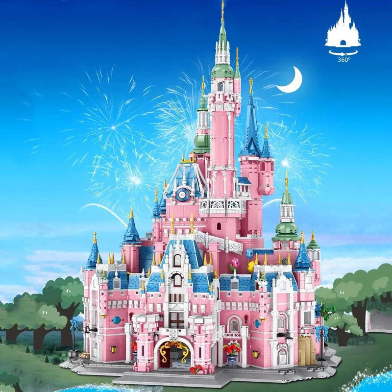 MOC Creative Expert Girl Princess Dream Castle Bricks Toy
